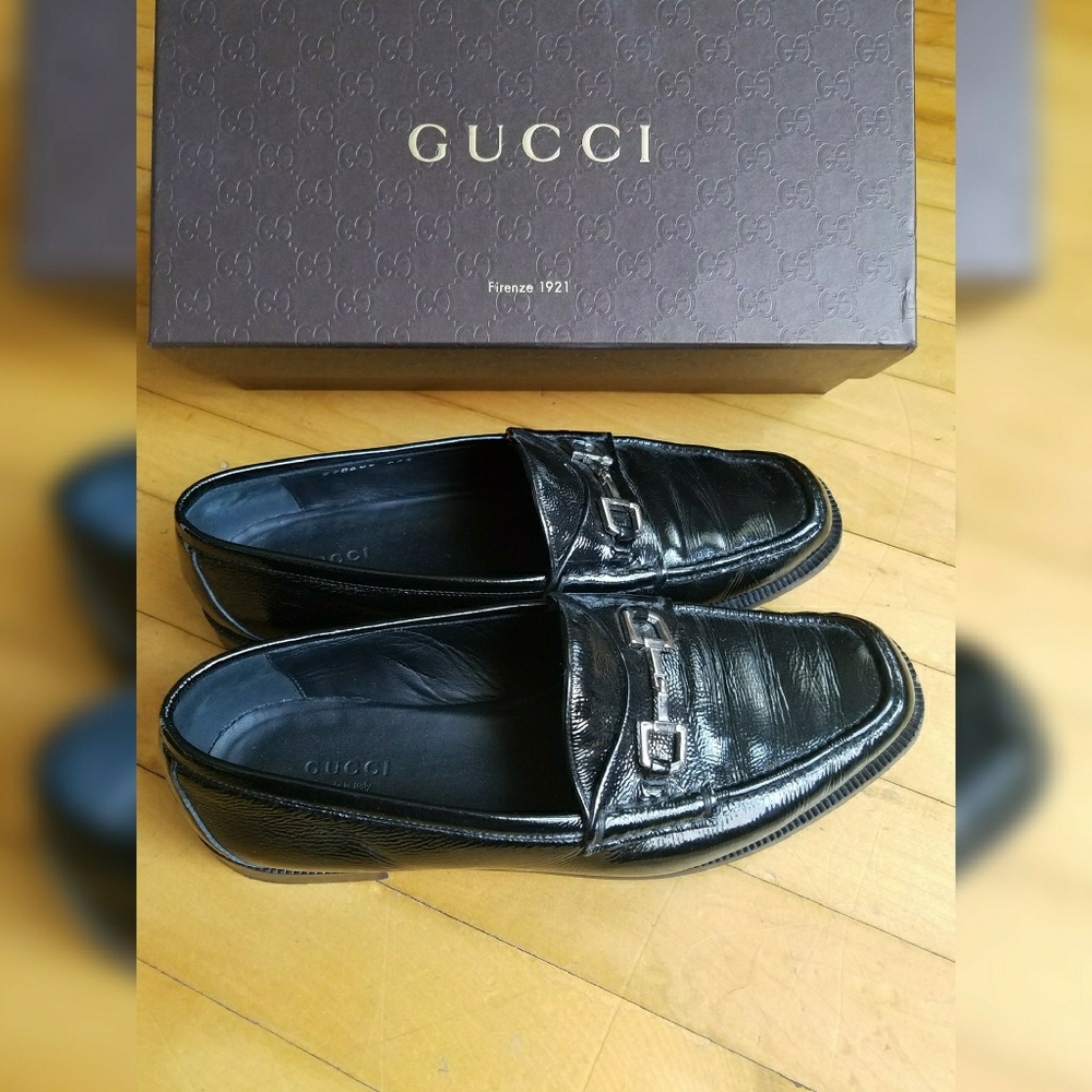 Gucci Vernice Naplack loafers size 39.5